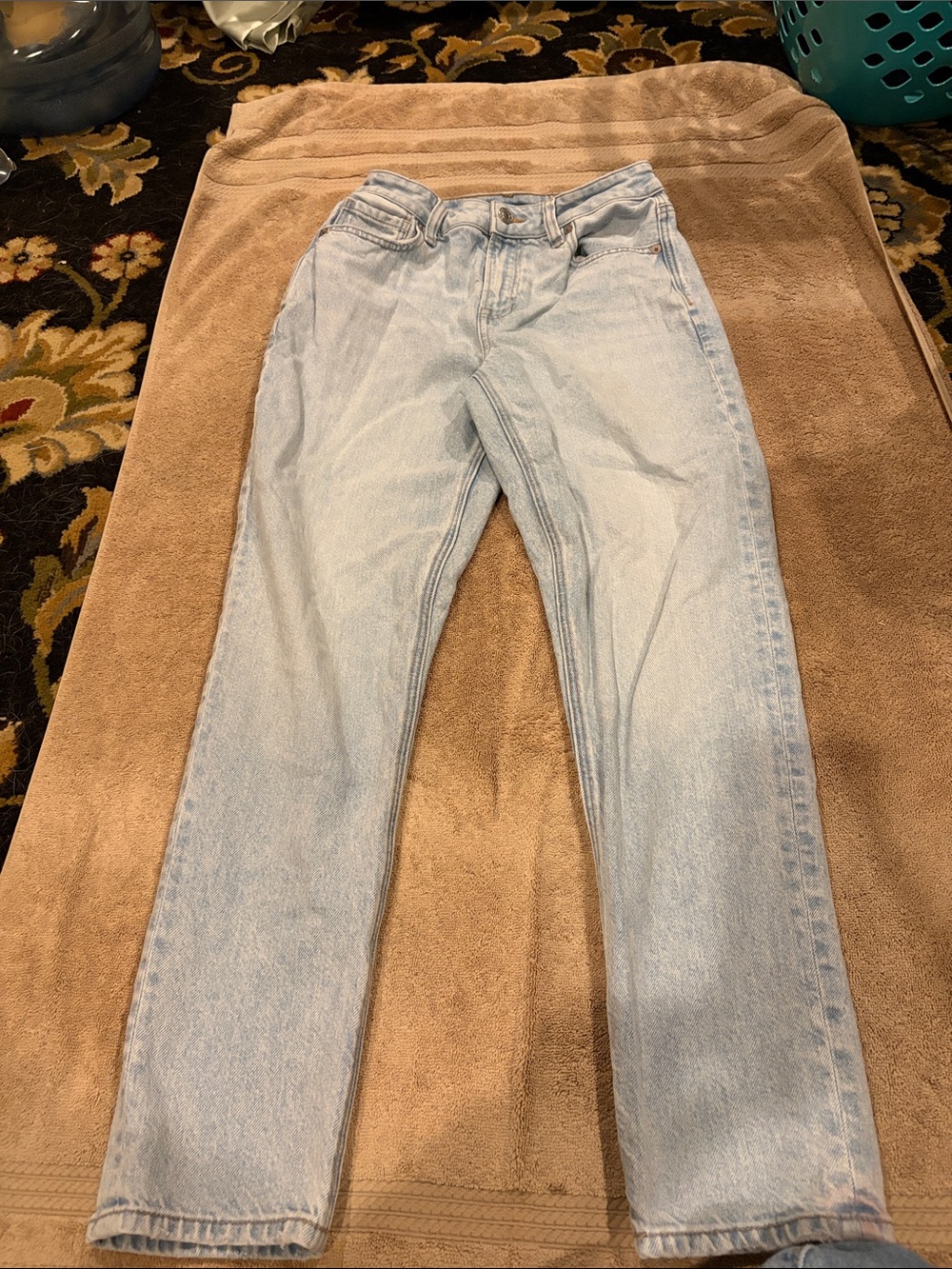 American Eagle Outfitters Light Blue Straight Leg Jeans